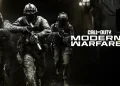 پوستر تبلیغاتی بازی Call of Duty: Modern Warfare 4؛ نمایش چند سرباز مسلح در حال دویدن در محیطی تاریک و عملیاتی با سبک بصری واقعگرایانه