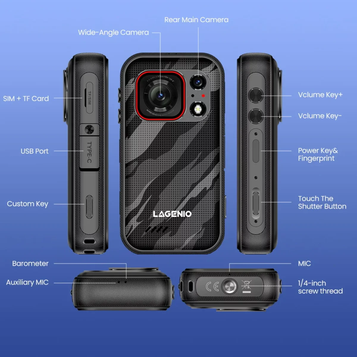 گوشی مقاوم Eagle Pro 5G Mini ویژه فیلمبرداری اکشن عرضه می شود