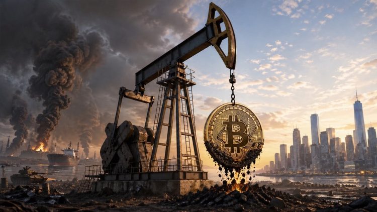 قیمت نفت و بیت‌کوین