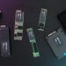 انواع حافظه‌های ذخیره‌سازی Micron شامل SSDهای سازمانی، درایوهای M.2 و ماژول‌های حافظه روی پس‌زمینه برد الکترونیکی.