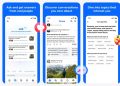 اسکرینشات از اپلیکیشن “Ask”؛ نمایش رابط کاربری اصلی با بخش “Ask and get answers from real people” و گزینههای موضوعی مانند “Japan Travel”.