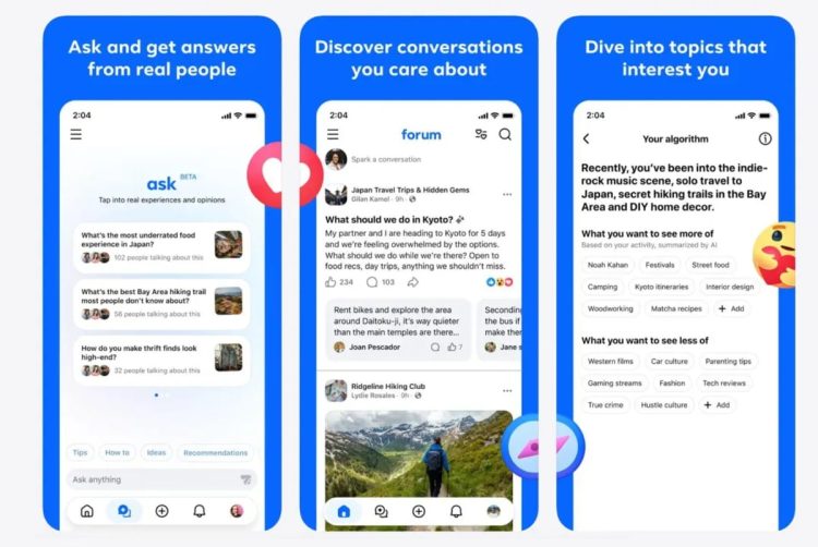 اسکرین‌شات از اپلیکیشن “Ask”؛ نمایش رابط کاربری اصلی با بخش “Ask and get answers from real people” و گزینه‌های موضوعی مانند “Japan Travel”.