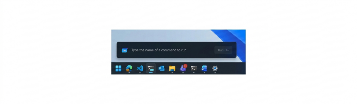 ظاهر مدرن پنجره Run در ویندوز ۱۱