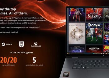 شرکت AMD نبرد قدیمی بین ویندوز و مک را دوباره زنده کرد