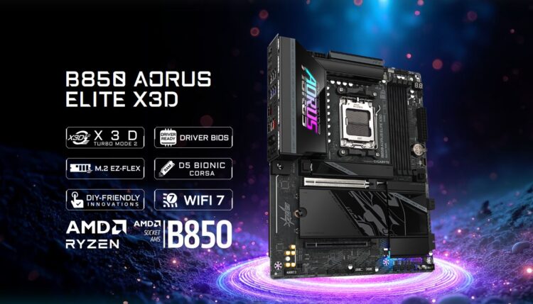 گیگابایت از مادربرد مخصوص پردازنده‌های Ryzen X3D رونمایی کرد