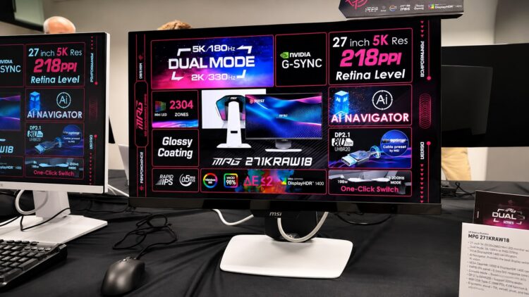 شرکت MSI نخستین مانیتور گیمینگ 5K Mini LED جهان را معرفی کرد