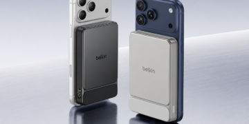 پاوربانک Belkin UltraCharge Slim 10K با شارژ بی‌سیم Qi2.2 و نمایشگر دیجیتال