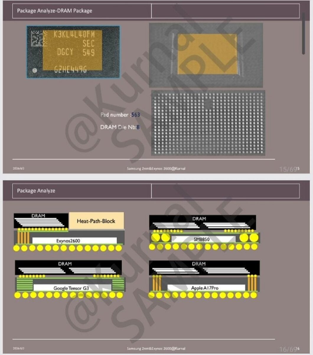 احتمال استفاده از حافظه LPDDR5X سامسونگ در سایر چیپست‌های پرچم‌دار وجود دارد