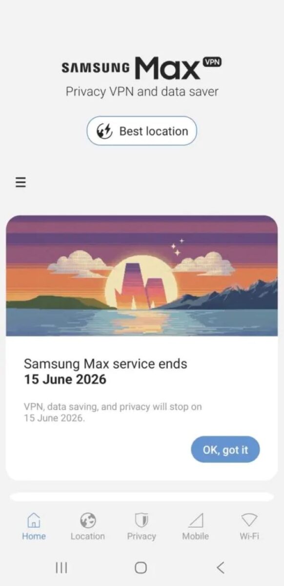 اپلیکیشن محبوب Samsung Max تعطیل شد