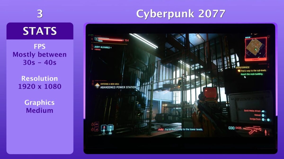 تنظیمات گرافیکی و بنچمارک بازی Cyberpunk 2077 روی لپتاپ مجهز به کارت گرافیک RTX 4090 و پردازنده Intel Core i9-14900HX با قابلیت DLSS Frame Generation و Ray Tracing فعال