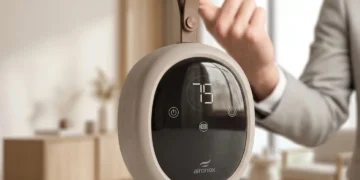 دستگاه Aironox Go با نمایشگر دیجیتال و طراحی جمعوجور برای از بین بردن چروک لباسها در سفر