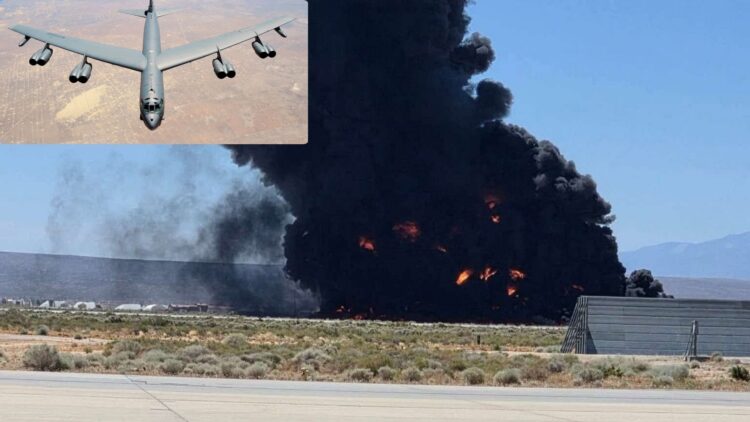 سقوط مرموز بمبافکن B-52 آمریکا دقایقی پس از پرواز