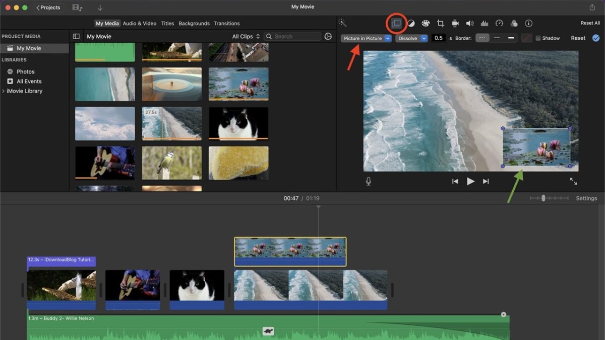 برای کاربران اپل، iMovie یکی از بهترین ابزارهای رایگان جهت کاهش حجم فیلم در مک است.