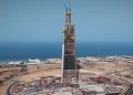 برج یک کیلومتری عربستان از مرز ۱۰۰ طبقه عبور کرد