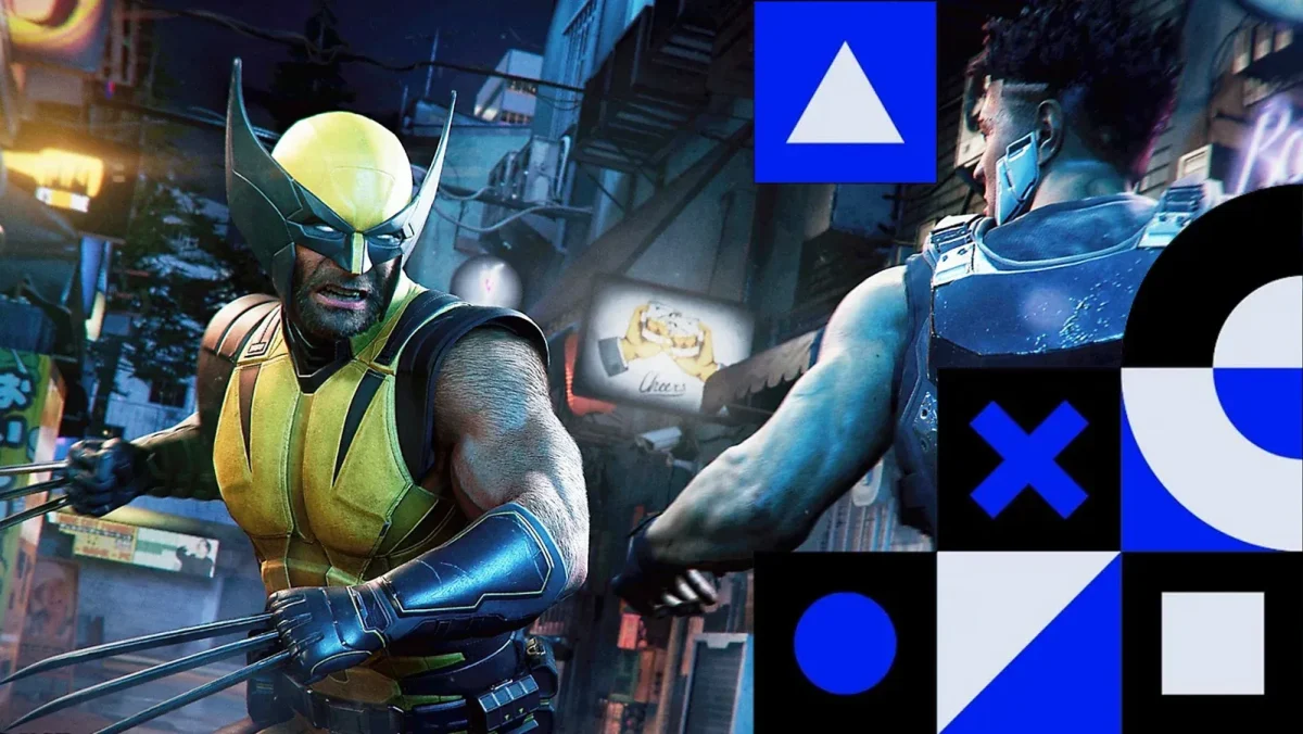تصویری از بازی Marvel’s Wolverine در کنار المان‌های تصویری رویداد پلی استیشن