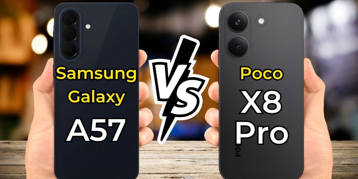 مقایسه پوکو X8 Pro با گلکسی A57