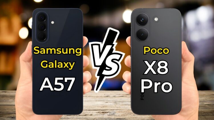مقایسه پوکو X8 Pro با گلکسی A57