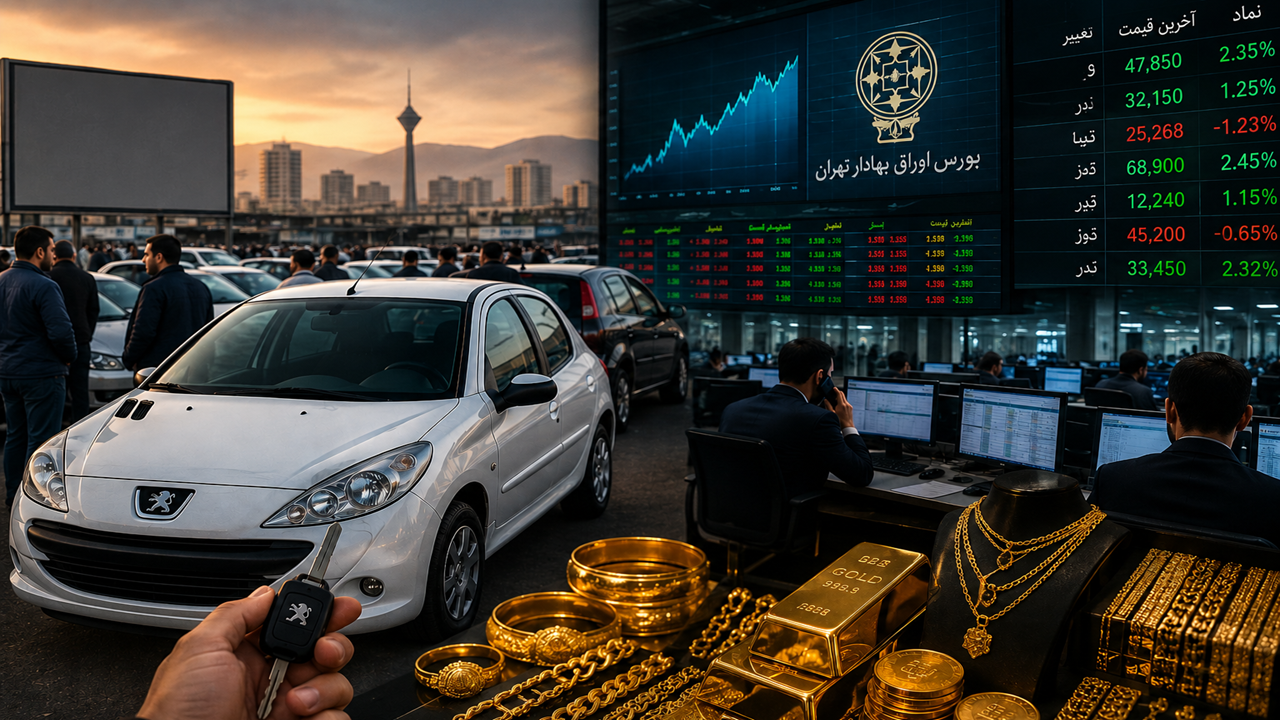 پرسودترین بازارها در یکسال اخیر؛ طلا اول شد، پژو ۲۰۷ دوم!