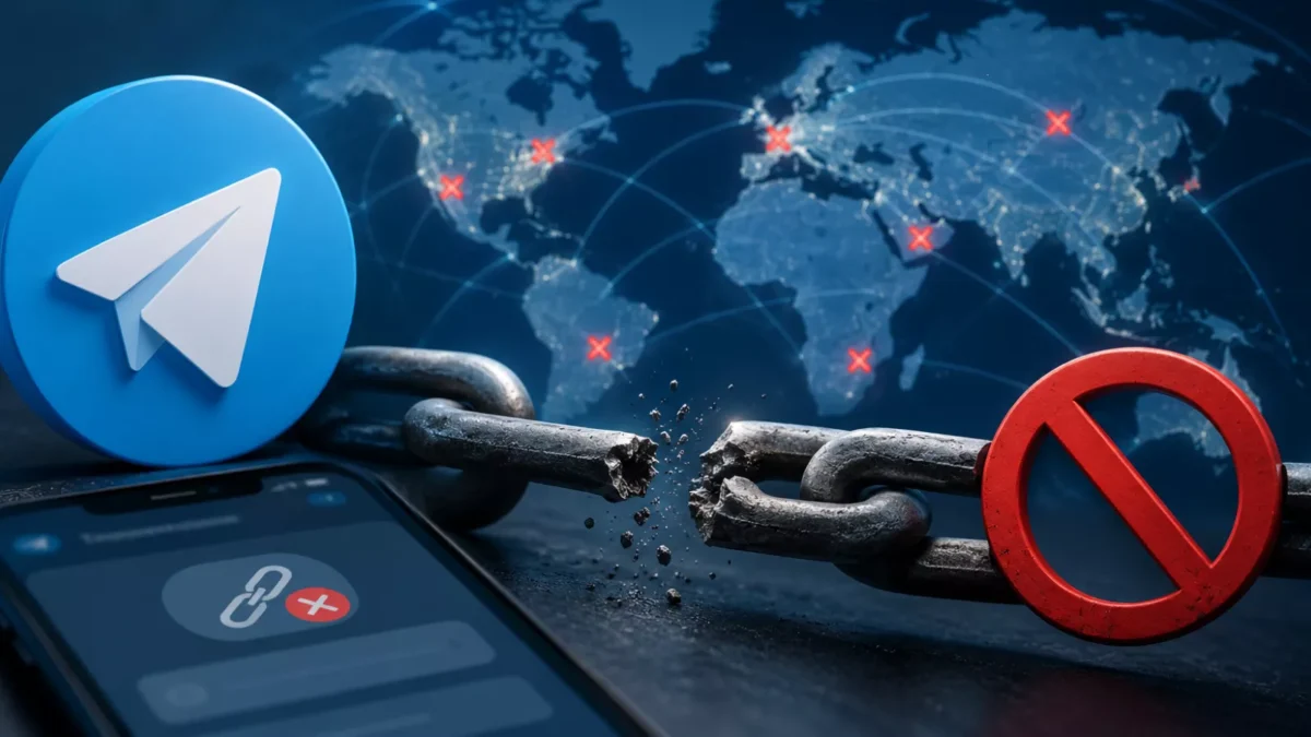 اختلال گسترده در لینک‌های تلگرام؛ دامنه t.me از DNS حذف شد