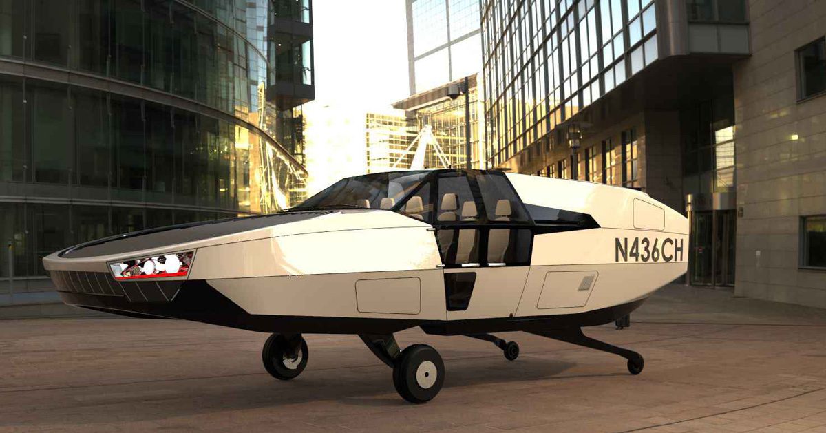 نمای جانبی خودروی پرنده CityHawk