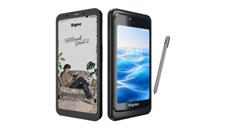 گوشی BigMe HiBreak Dual 2 با دو نمایشگر بزرگ رونمایی شد