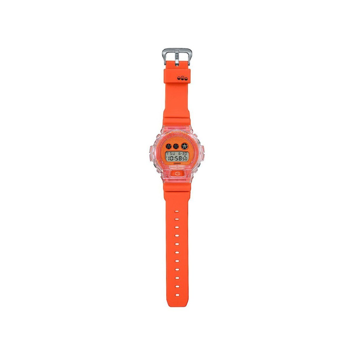 نمای نزدیک Casio G-Shock DW6900MO26-4 با طراحی اختصاصی Midnight Organic
