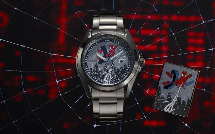 سیتیزن ساعت جدید Spider-Man AW1437-61W را با طراحی کمیکبوکی، صفحه شبتاب و فناوری شارژ نوری Eco-Drive معرفی کرد