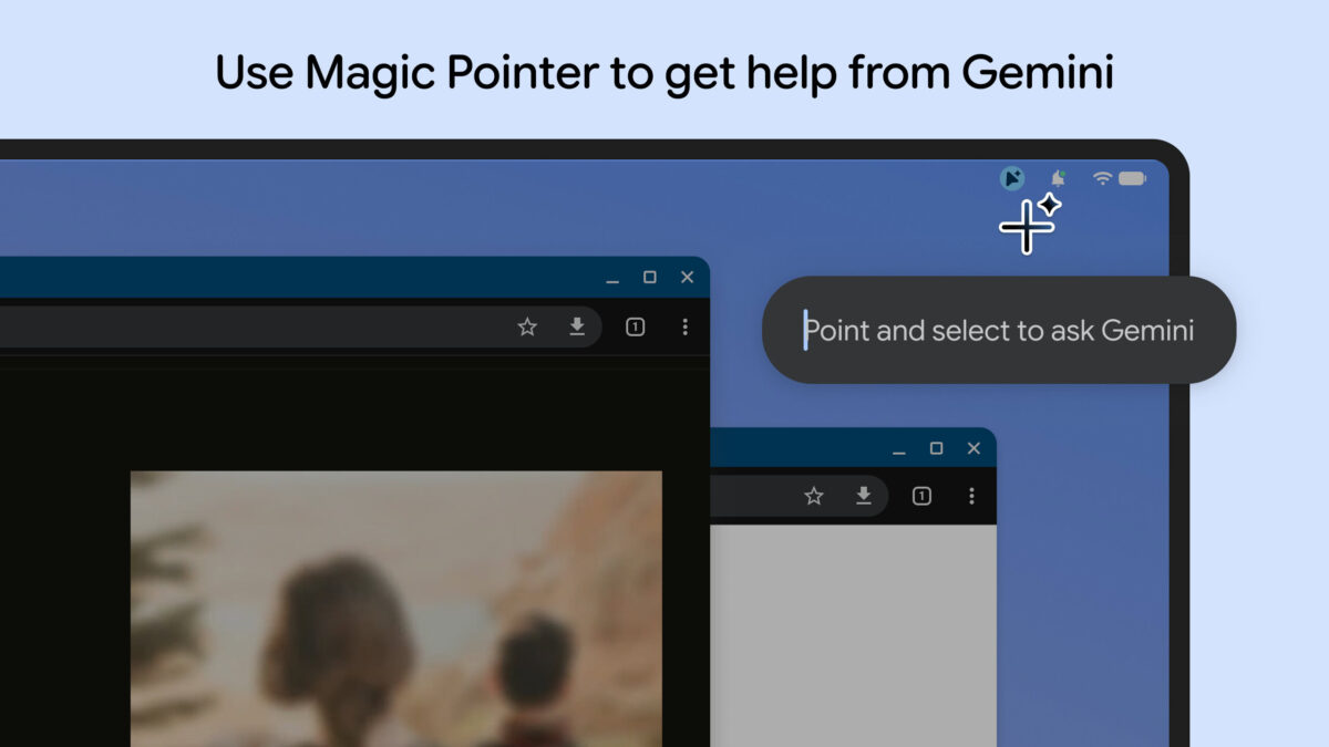 رابط کاربری اپلیکیشن Magic Pointer و قابلیت انتخاب محتوای صفحه با Gemini