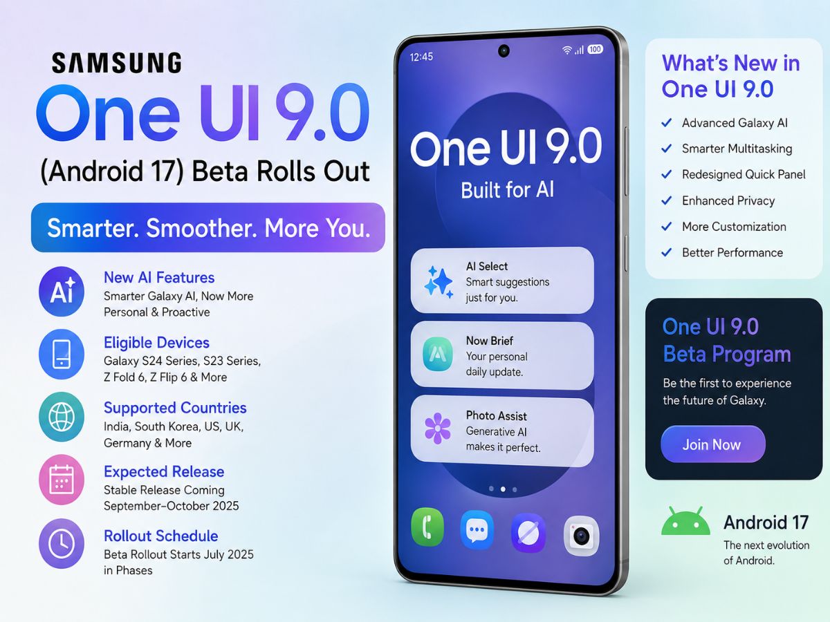 سامسونگ بتای One UI 9.0 را برای گوشیهای بیشتری منتشر میکند
