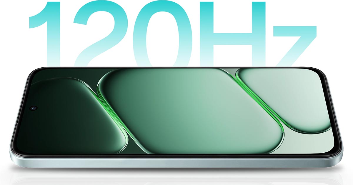 نمای جلویی OnePlus N6 با نمایشگر ۶.۸ اینچی و نرخ نوسازی ۱۲۰ هرتز