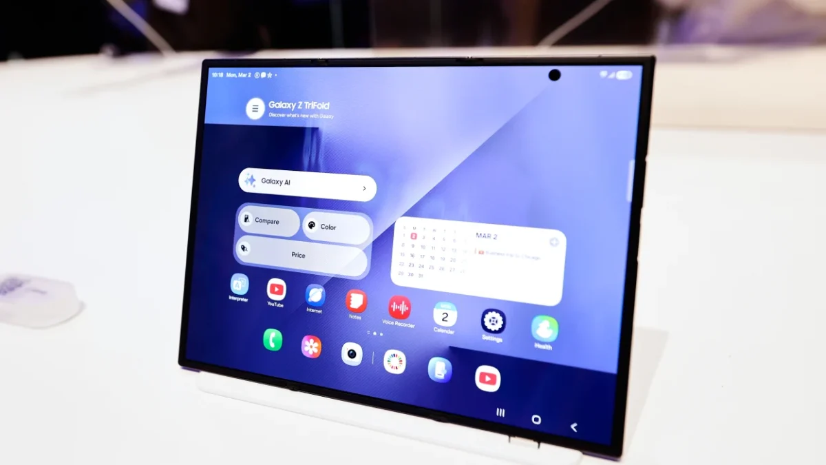 طرح مفهومی Galaxy Z TriFold 2 با طراحی باریکتر و نمایشگر سهتاشو
