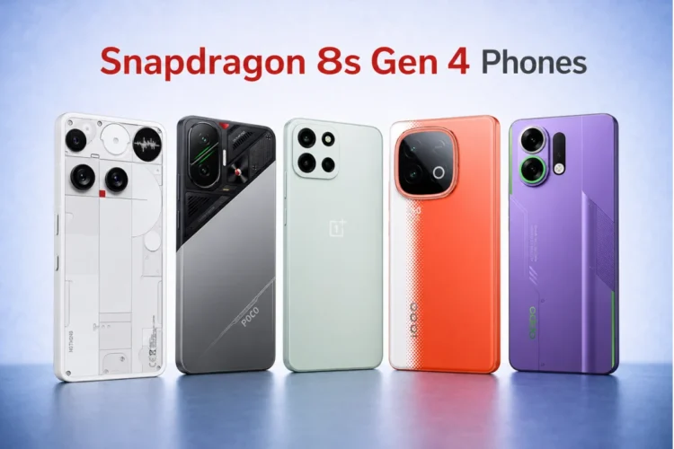 گوشیهای مجهز به تراشه Snapdragon 8s Gen 4