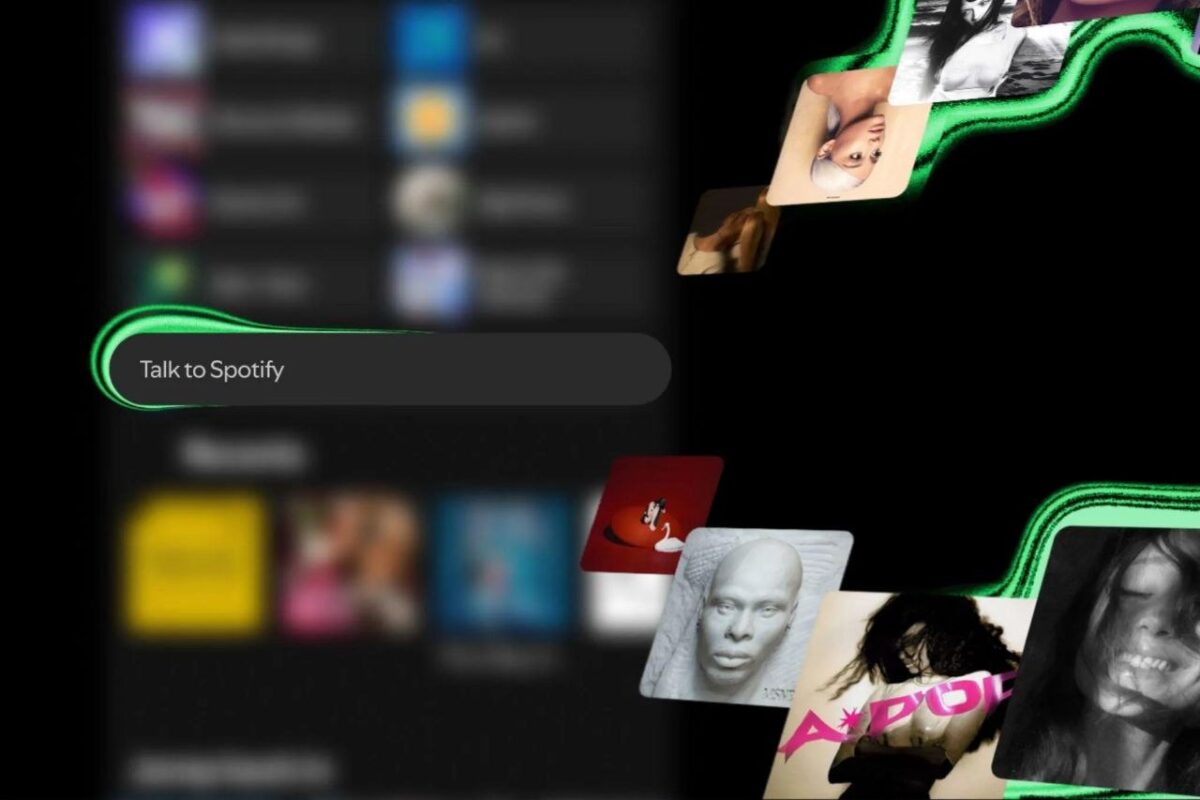 رابط کاربری دستیار هوش مصنوعی Spotify در صفحه Home