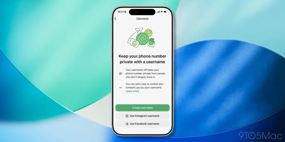 قابلیت مدیریت و ویرایش نام کاربری واتساپ