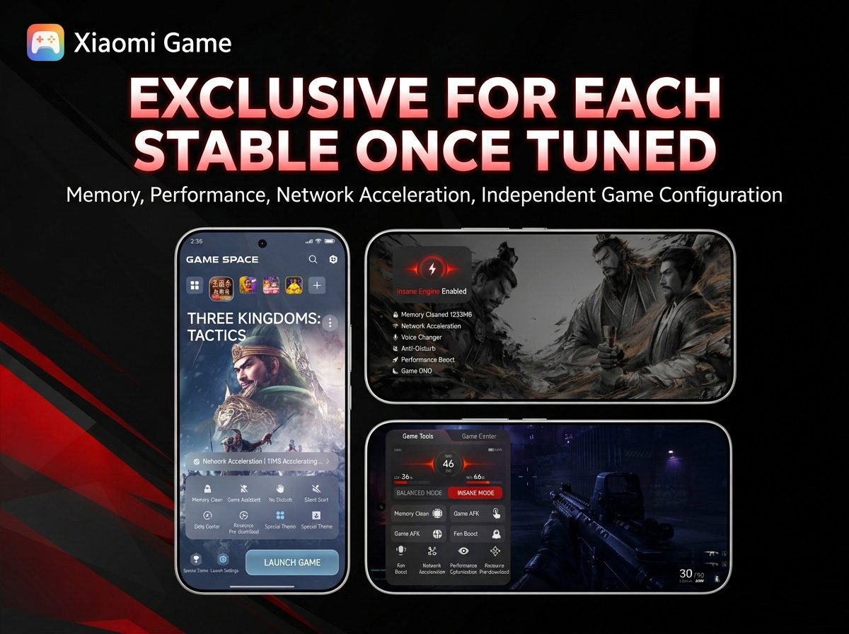 عرضه Xiaomi Game Space همراه با HyperOS