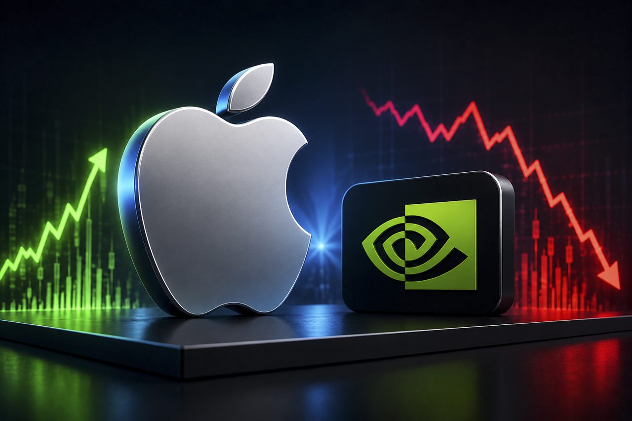 اپل دوباره پادشاه وال‌استریت شد؛ انویدیا از رتبه نخست عقب نشست