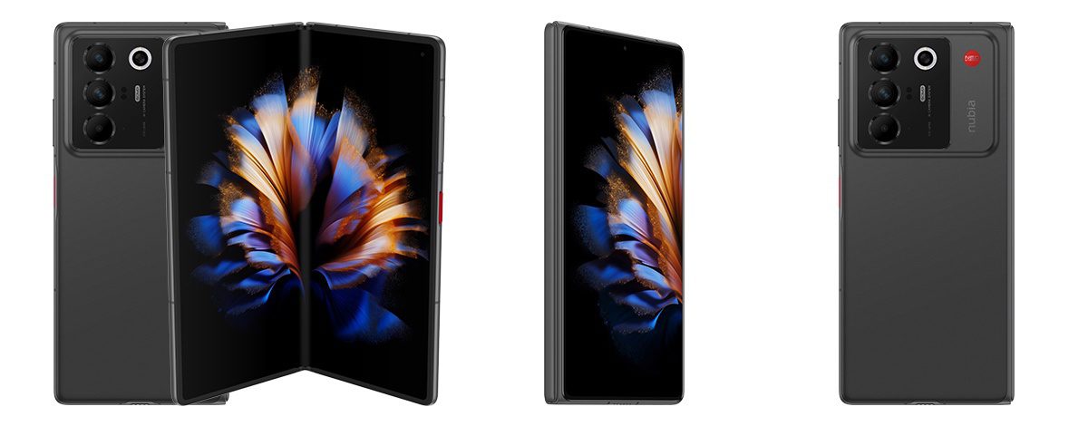 نمای پشت گوشی ZTE Nubia Fold با طراحی مشابه ورتو Alphafold