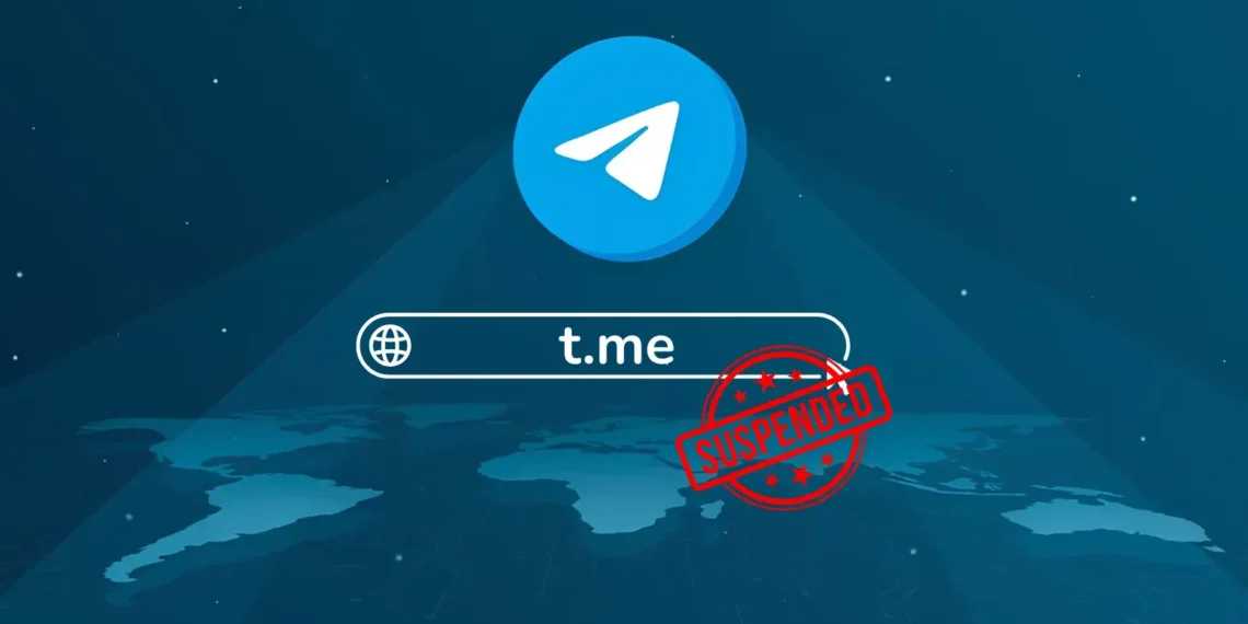 با تعلیق دامنه t.me تلگرام میلیونها لینک از دسترس خارج شدند