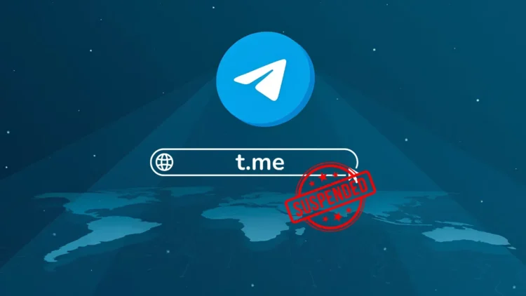 با تعلیق دامنه t.me تلگرام میلیون‌ها لینک از دسترس خارج شدند
