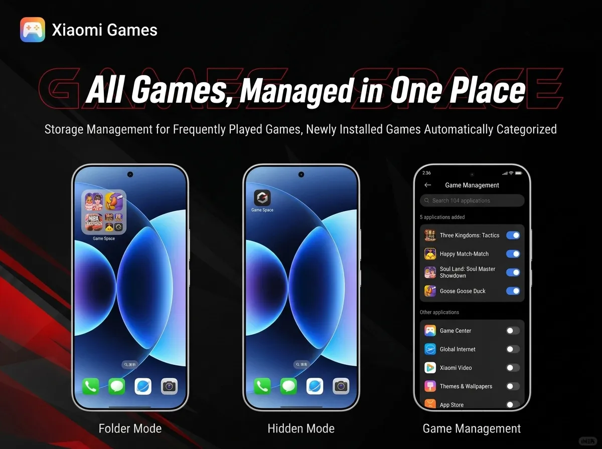 شیائومی اپلیکیشن Game Space را جایگزین Game Booster کرده است 