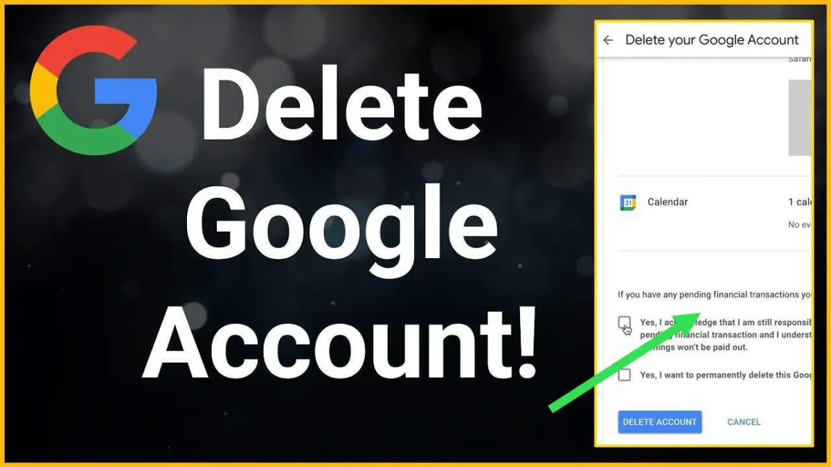آموزش حذف حساب جیمیل (Google Account)