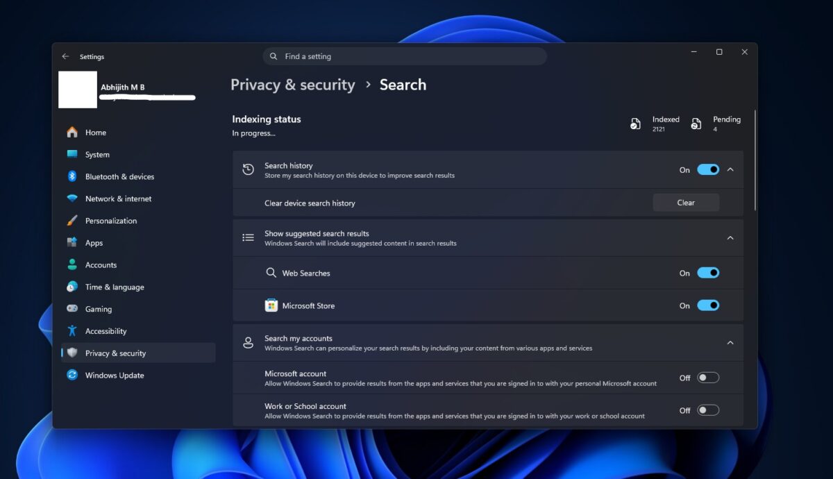 سریع تر شدن Search جدید ویندوز