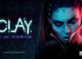 پوستر بازی نقشآفرینی روایی Clay: The Last Redemption که چهره آبیرنگ زنی را در سمت راست و لوگوی بازی را در سمت چپ نشان میدهد؛ عبارت A Narrative-Driven RPG و لوگوی MiTale در پایین دیده میشوند.
