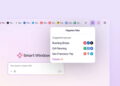پنجره Smart Window مرورگر فایرفاکس با پیشنهاد گروهبندی تبها برای کفش دویدن، برنامهریزی فصل چهارم و سفر سانفرانسیسکو.