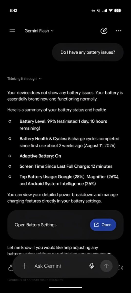 گوگل قابلیت جدید جمنای را برای عیب‌یابی گوشی‌های پیکسل 11 آزمایش می کند