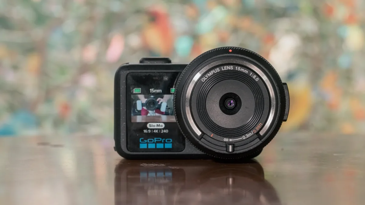 لنز Micro Four Thirds قابل تعویض روی دوربین GoPro Mission 1 Pro ILS