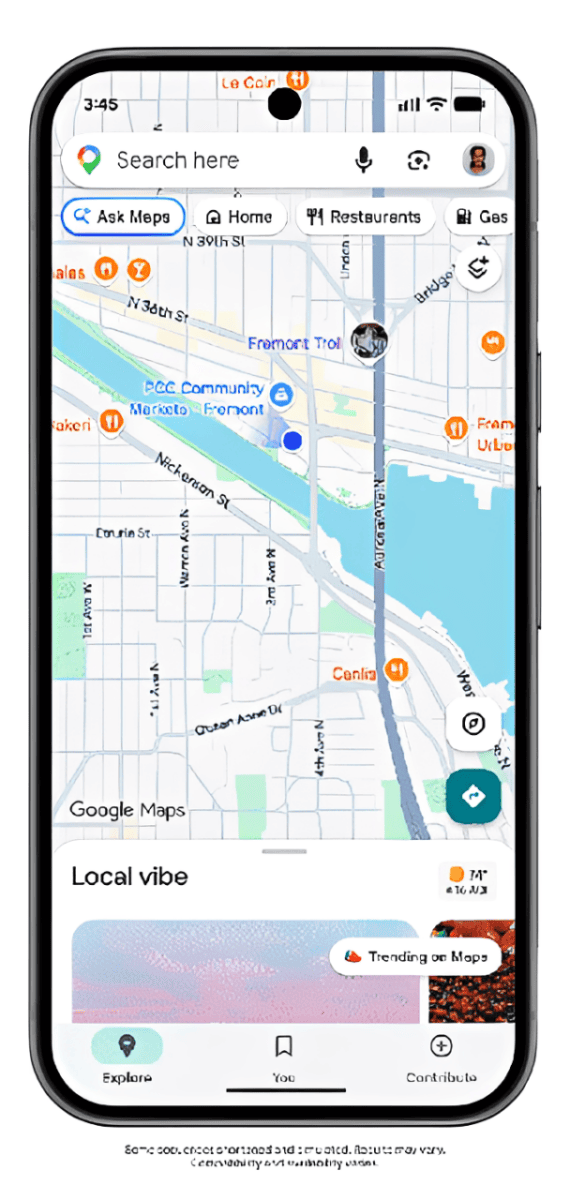 قابلیت Ask Maps برای سفارش آنلاین غذا از رستورانها