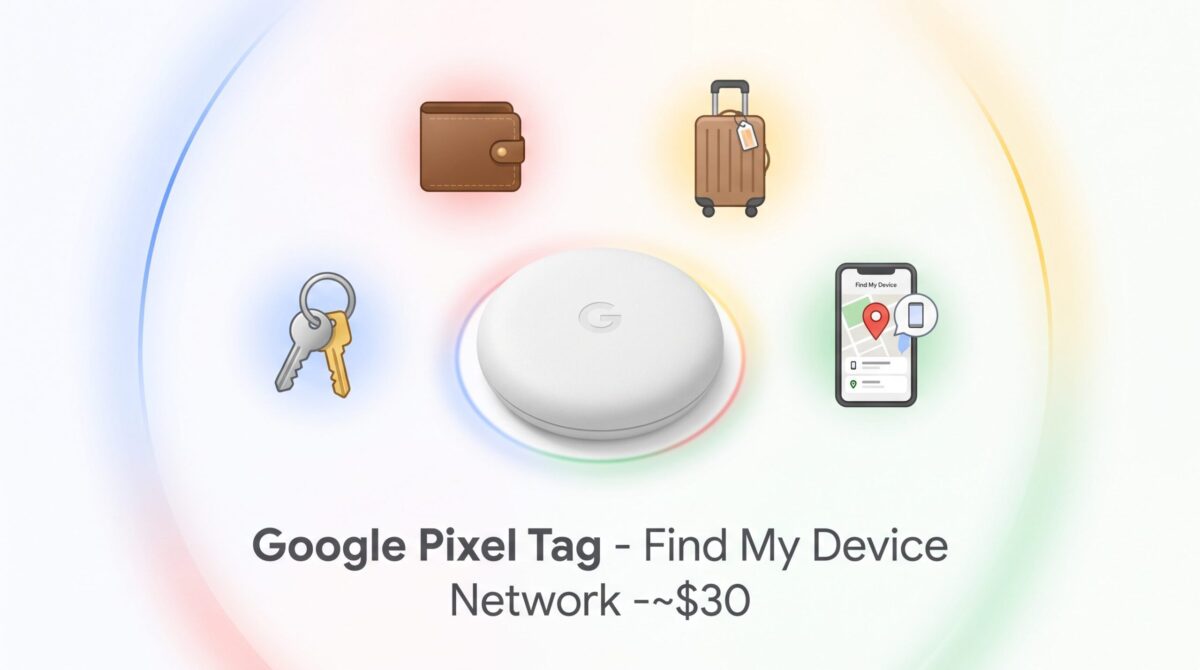 طراحی بیضی‌شکل ردیاب Google Pixel Tag