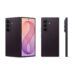 گوشی تاشوی بنفش رنگ سامسونگ Galaxy Z Fold 8 Ultra در زوایای مختلف نیمهباز، پشت و نمای جانبی.