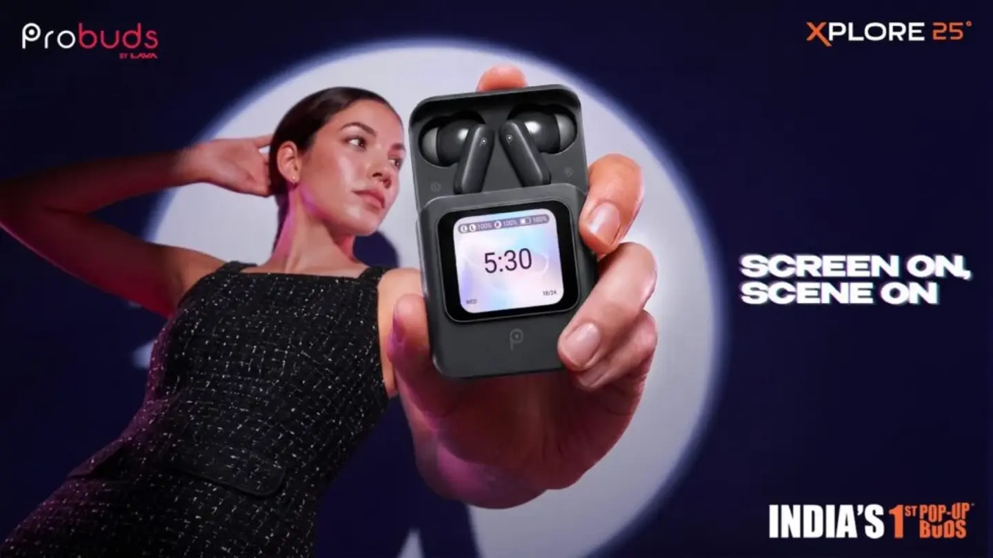 ایرباد Lava Probuds Xplore 25&deg; با نمایشگر داخلی معرفی شد
